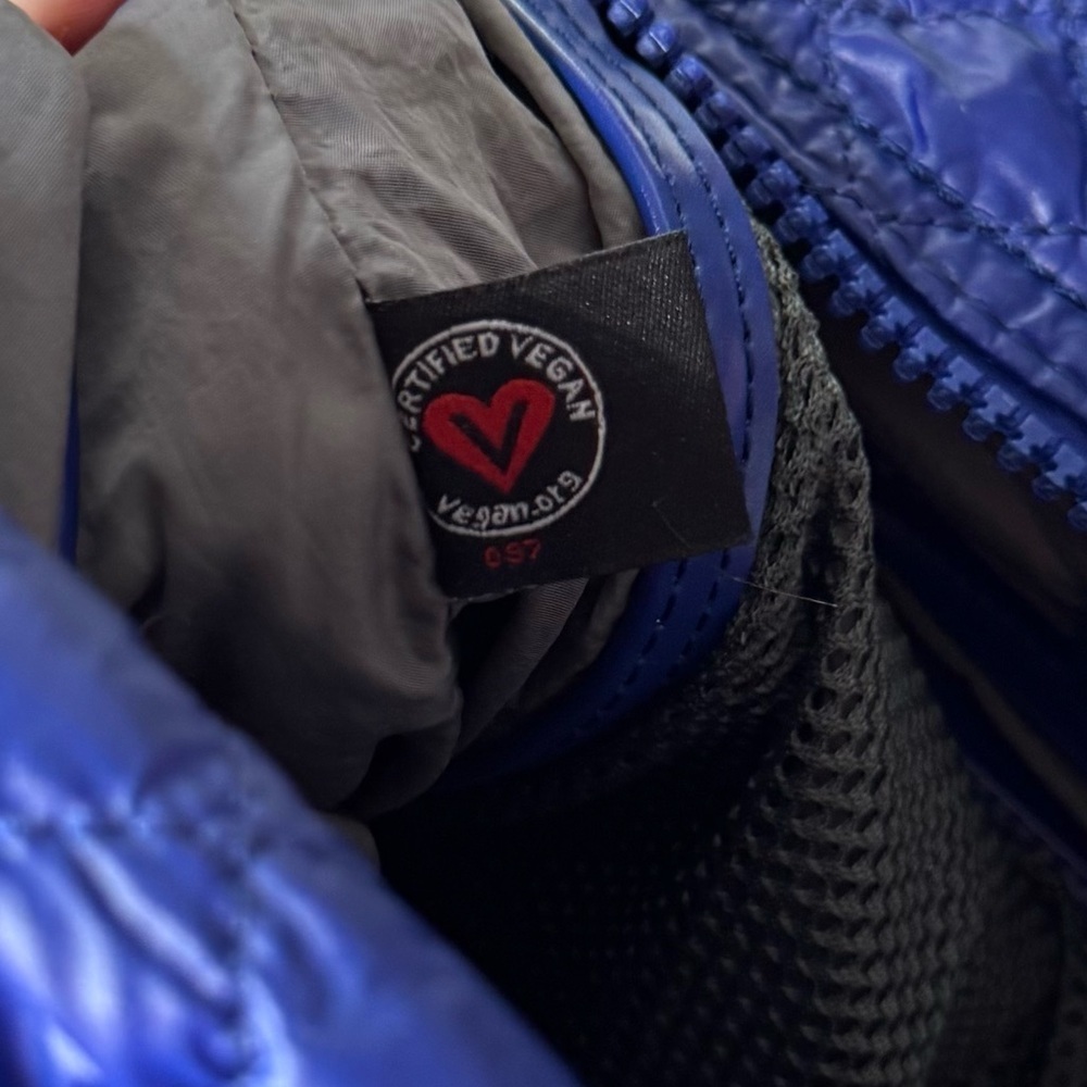 Urban Fit by Urban Expressions | Women's Blue Quilted Nylon Puffer Bag - Picture 9 of 13
